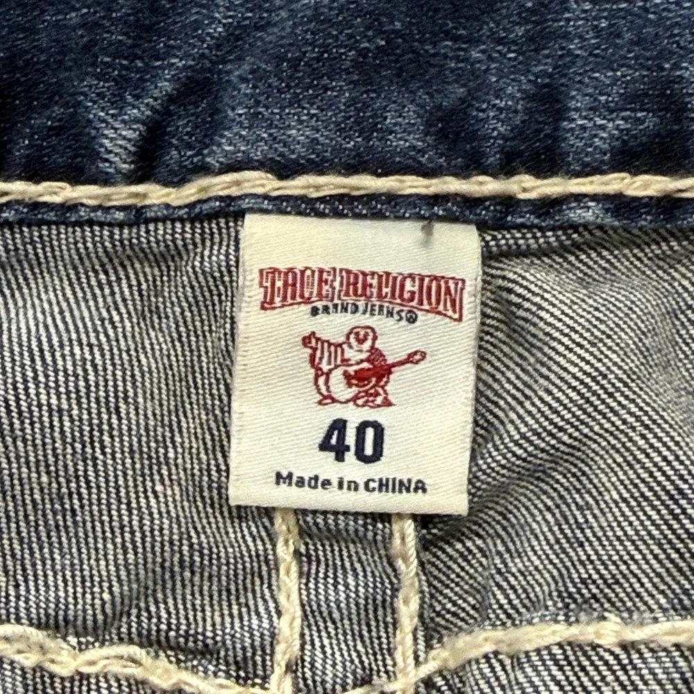 True Religion Slim Flap Super T Jeans Mens 40 x 33 Sunlight Haze Blue 101437 NWT